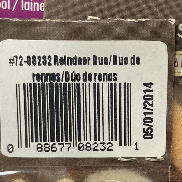 Reindeer Felt Embellishment (5) 2 Packs Dimensions 100% Wool Needle Felting - Picture 12 of 16